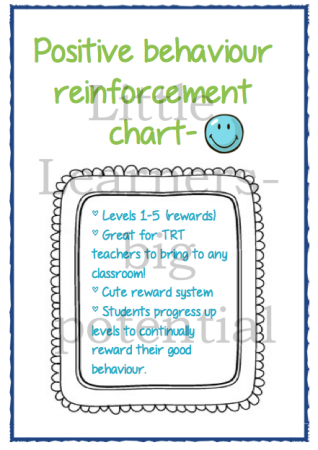 Positive behaviour reinforcement chart
